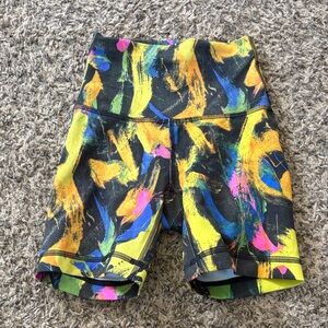 Lululemon Wunder Train High-Rise Short 6" Undertone Black Multi size 0